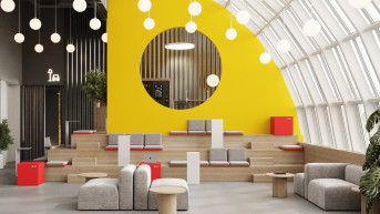 University coworking space concept by Freya Architects